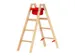 Escabeau double côté 2x 4 échelons Longueur 1,24m Bois