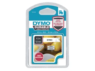 Labeltape D1 Dymo 1978364 12mmx5,5m zwart op wit - 1