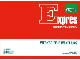 Werkbriefje Sigel Expres A5 wekelijks 50 blad - 1
