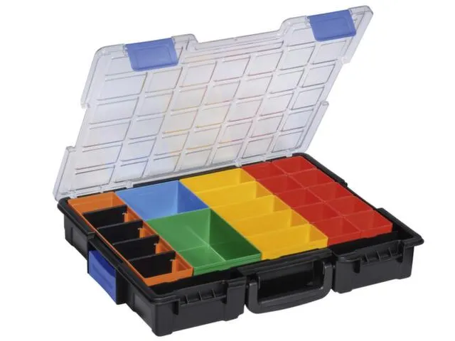 mallette pour petites pièces type 2,HxlxP 76x440x335mm,plastique