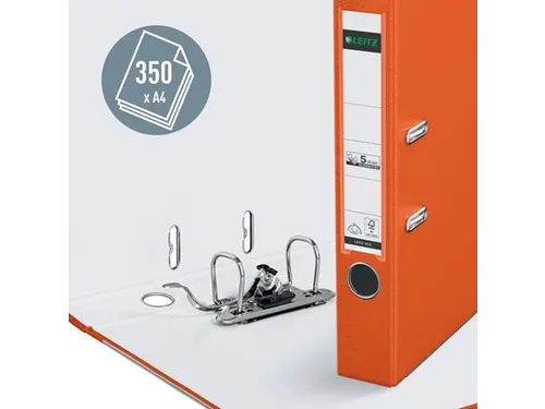 Ordner Leitz 1015 A4 50mm PP oranje