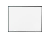 Whiteboard 120x150cm Emailstaal Wit Frame Softline Zwart