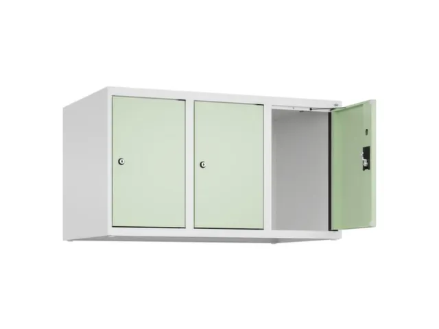 opzetkast,v. locker,3vak.,vak B 300mm,HxBxD 500x900x500mm,cilinderslot