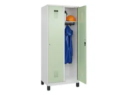 locker,HxBxD 1950x800x500mm,2vak,vak B 400mm,cil.-slot,voeten