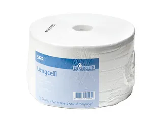 Poetspapier 51220000 Rol 2-laags Longcel Wit - 1