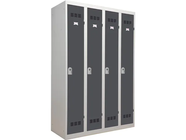 Industriële garderobekast propere industrie 4 deuren