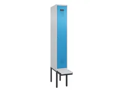 locker met bank,HxBxD 2120x300x815mm,1vak,vak B 300mm,cilinderslot