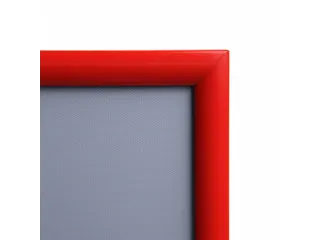 Kliklijst A1 Rechte hoeken 25mm Rood RAL3020 - 3