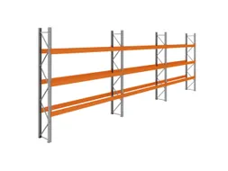 palletstelling,basis+2xaanbouw,HxBxD 3990x11200x750mm,vakl. 3400kg