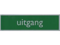 Infobord pictogram uitgang 165x44mm