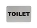 Tekstplaatje toilet
