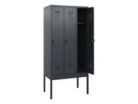 schoollocker,HxBxD 1950x900x500mm,3vak,vak B 300mm,draaigrendel
