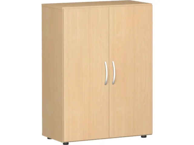 kantoorkast met openslaande deuren HxBxD 1104x800x420mm hout beuken