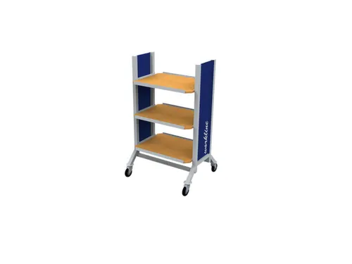 Mobiele Bijzettafel 900x610x1510mm 3verstelbare Uitschuifbare Legborde