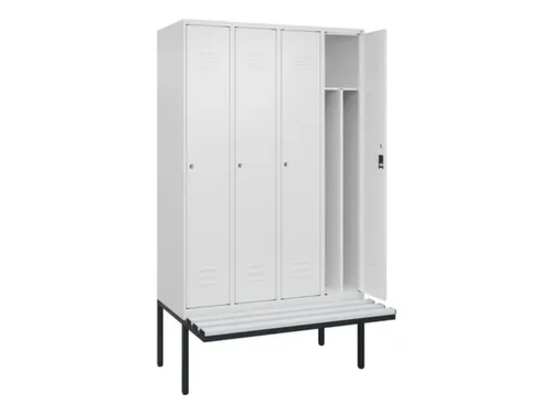 locker voor scheiding van kleding,HxBxD 2120x1200x815mm,4vak