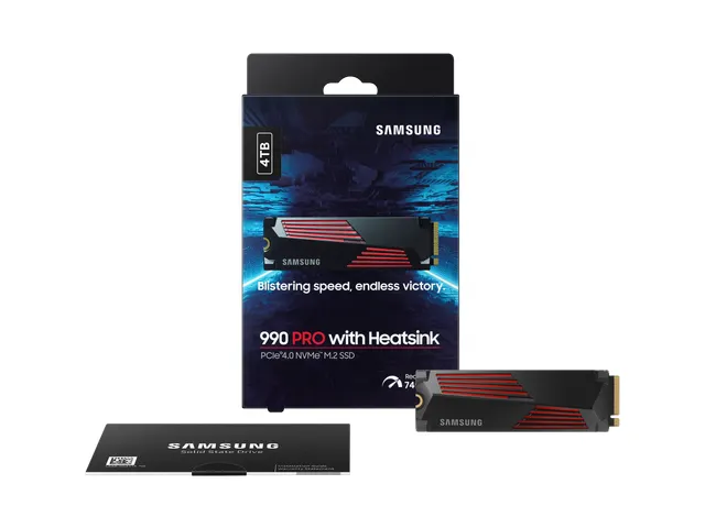 Samsung 990 Pro, 4 To, M.2, 7450 Mo/s