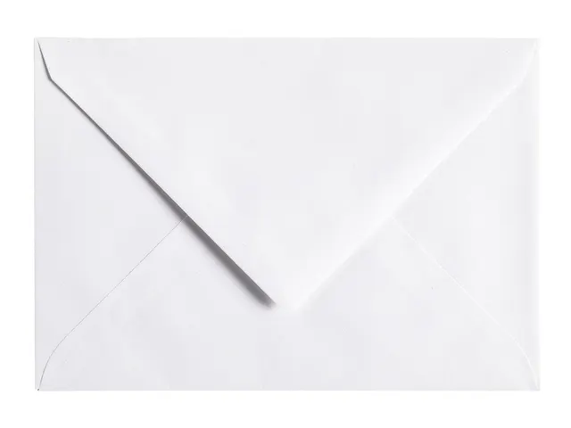 Envelop Papicolor C6 114x162mm kraft wit pak à 6 stuks