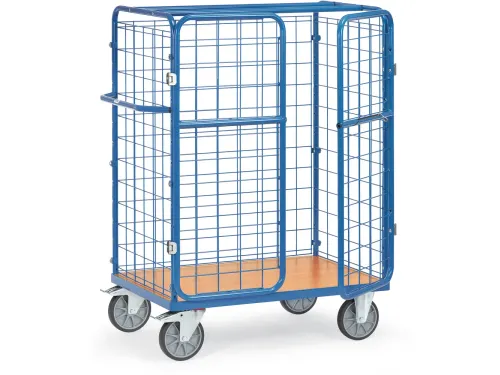 Pakketwagen 8481-3 Draadgaas Dubbele Vleugeldeur 600kg 1000x600mm
