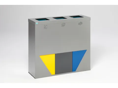 afvalverzamelstation,3x89l,HxBxD 933x1027x330mm,3opening(en)