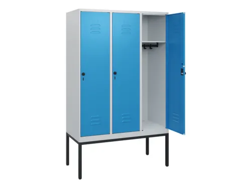 locker,HxBxD 1950x1200x500mm,3vak,vak B 400mm,draaigrendel