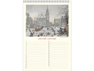 Verjaardagskalender Anton Pieck Zicht op haven A4 - 3