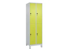 dubbeldekse locker,HxBxD 1950x600x500mm,2x2vak.,vak B 300mm