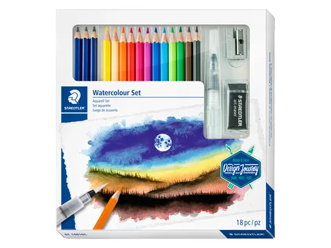 Kleurpotlood Staedtler 146 Design Journey Aquarel 18-delig