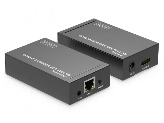 HDMI IP-video-extenderset 120m Full HD 1080p één-op-veel