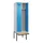 locker met bank,voor scheiding van kleding,HxBxD 2120x600x815mm,2vak