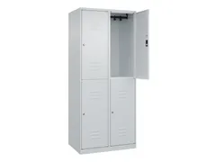 dubbeldekse locker,HxBxD 1850x800x500mm,2x2vak.,vak B 400mm
