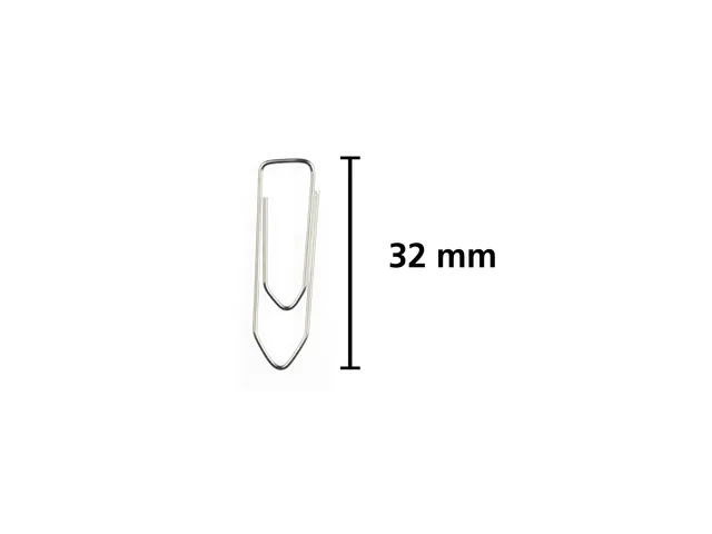 Attaches trombones Kangaro 32 mm, galvanisé, angulaire, 1000 pièces