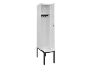 locker met bank,HxBxD 2120x400x815mm,1vak,vak B 400mm,cil.-slot - 2