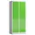 Lockerkast 1800x800x500mm 2x3 vakken cilinderslot, sokkel, RAL6018