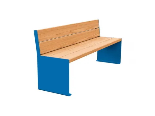 zitbank,B 1800mm,3latten,hout-zitting licht eikenhout,zitting H 450mm
