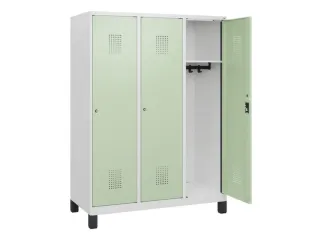 schoollocker,HxBxD 1630x1200x500mm,3vak,vak B 400mm,cil.-slot,voeten - 1