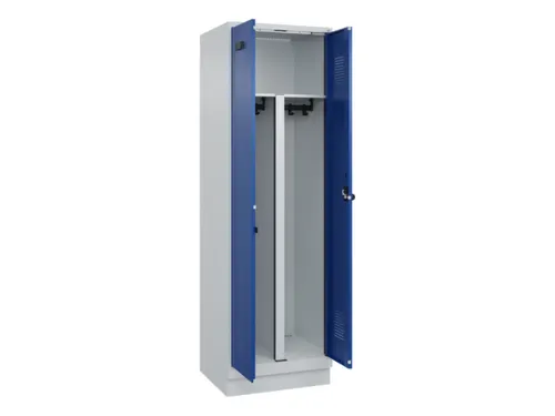 PBM-locker,HxBxD 1950x600x500mm,2vak,vak B 300mm,draaigrendel