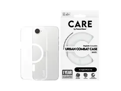 PanzerGlass CARE by Urban Combat Case Transparent w. White Qi Co