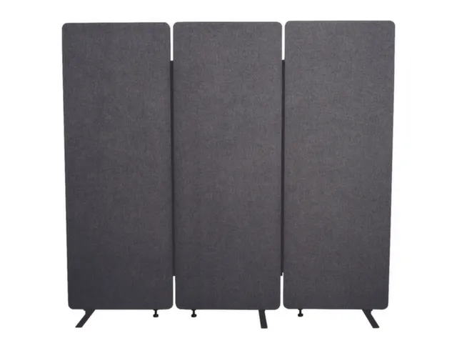 Geluiddempende scheidingswandset,HxBxD 1680x1830x350mm,hoek 90°