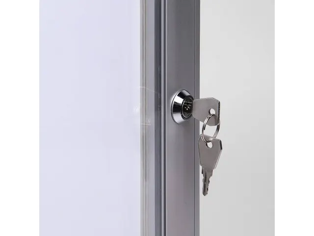 Vitrinebord Quantore luxe 8x A4 B1 gecertificeerd zilver