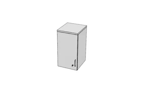 opzetkast v. kast met openslaande deuren Bl-wit 740x400x445mm