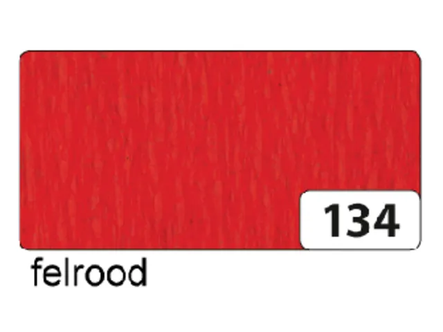 Crêpepapier Folia 50x250cm 10vel 134 vuurrood