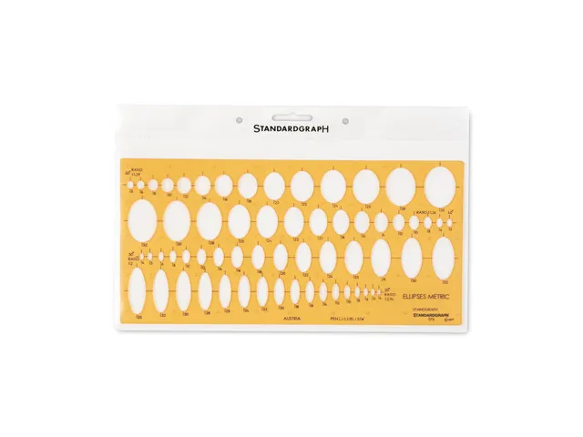 Sjabloon ellips Standardgraph 25°-60°