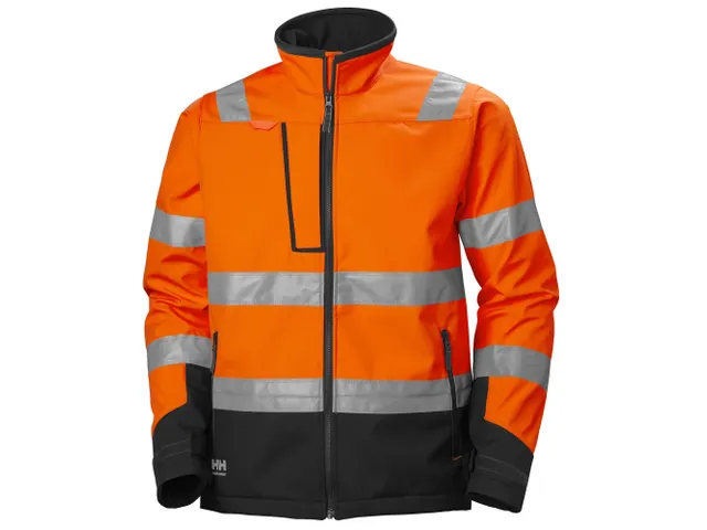 Helly Hansen Alna 2.0 269 hi-vis softshell vest, oranje/zwart, maat 3X