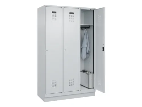 locker,HxBxD 1950x1200x500mm,3vak,vak B 400mm,cil.-slot,sokkel