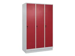 locker voor scheiding van kleding,HxBxD 1950x1200x500mm,3vak