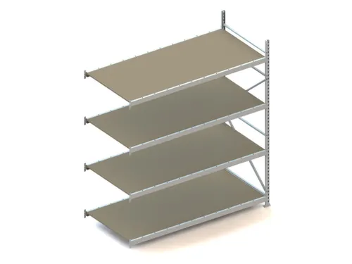 Breedvakstelling Aanbouwveld Hxbxd 2500x2251x1050mm 4 Houten Legborden