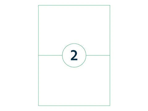 Etiket Qbasic A4 1.000 vel 210x148mm 2000 labels