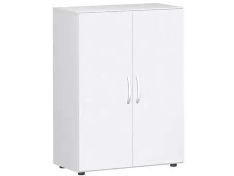 kantoorkast,HxBxD 1104x800x420mm,2xhouten vloer,3ordnerhoogte,romp wit