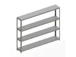 breedvakstelling,grondveld,HxBxD 1970x2504x400mm,vakl. 400kg