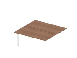 Aanbouwtafel V. Benchtafel M. 4-Voet 730X1600X1600Mm Canaletto-Hout